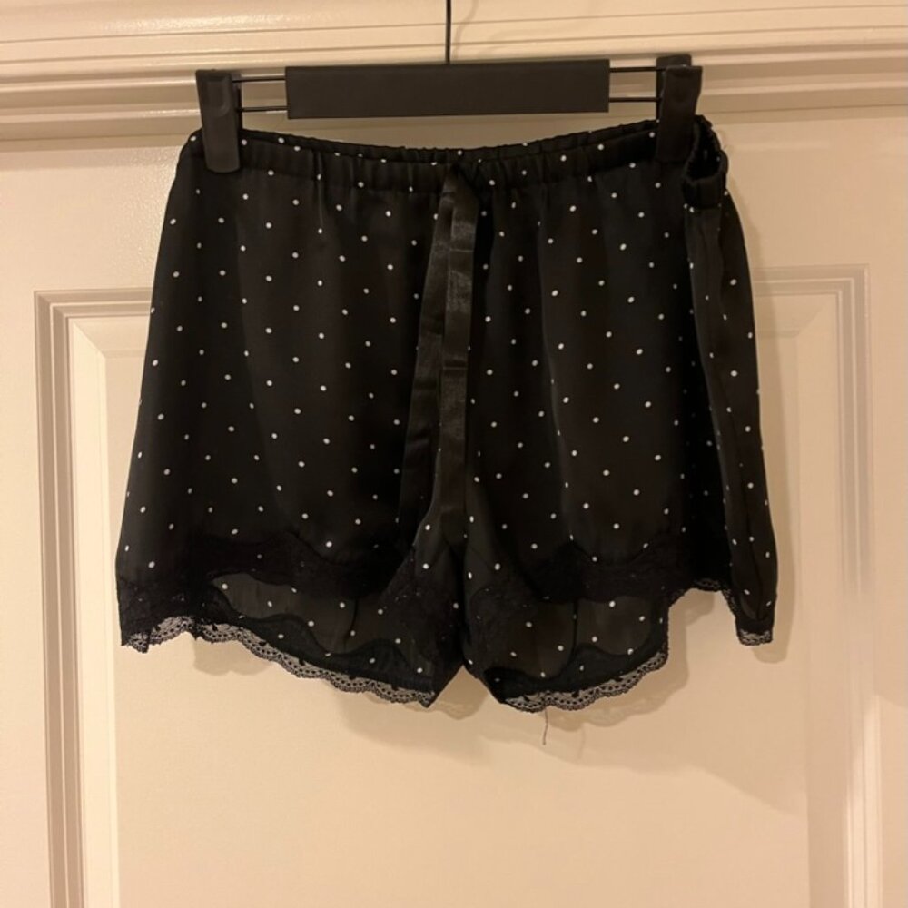 Black/White Polkadot PJ Shorts